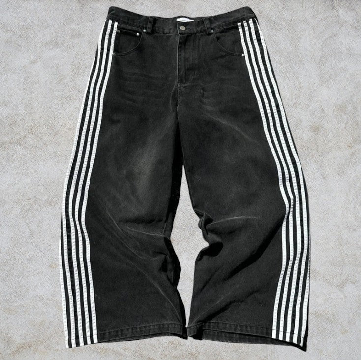 JEAN BAGGY PINK STRIPES