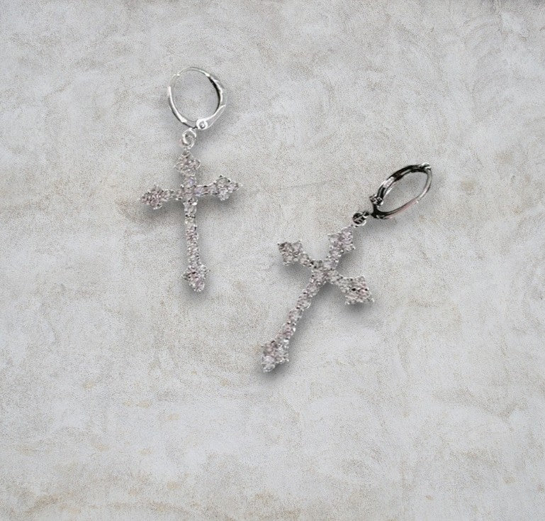 Boucles d'Oreilles "Divine Cross"
