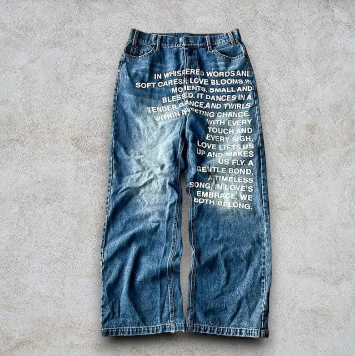Pantalon Wide Fit "Poetic Flow