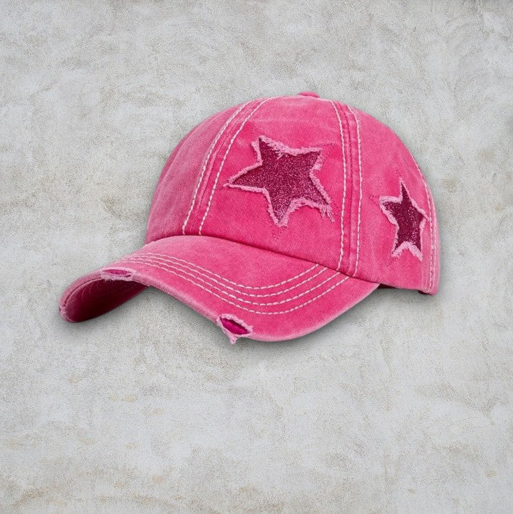 CASQUETTE PINK STAR