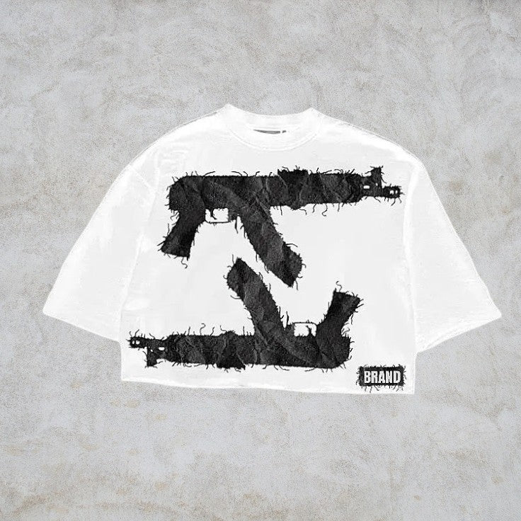 T-Shirt Graphique Y2K - AK47 Oversized