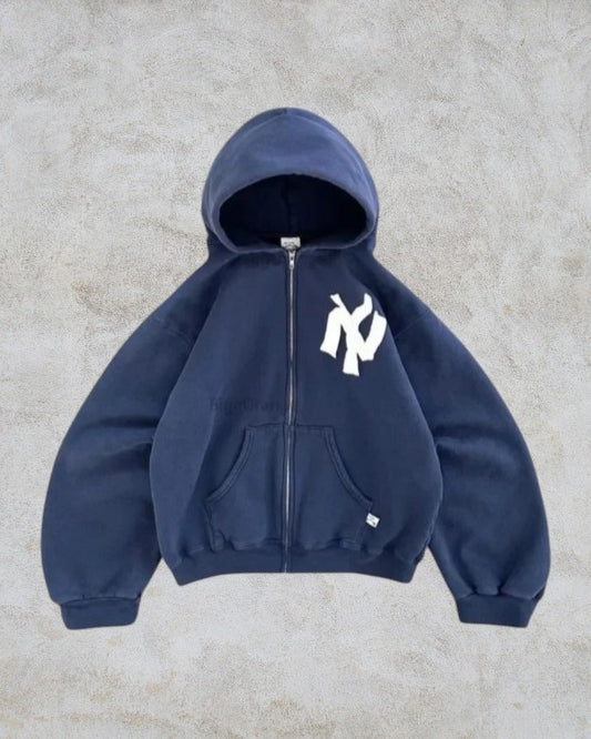 Veste Y2k Zippée Oversize "NY Street"