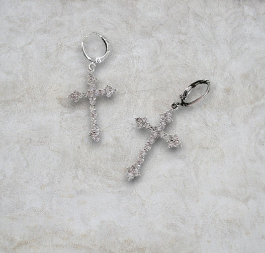 Boucles d'Oreilles "Divine Cross"