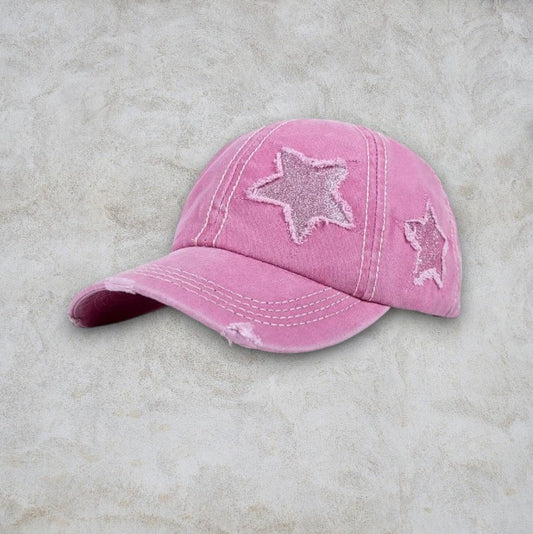 CASQUETTE PINK STAR