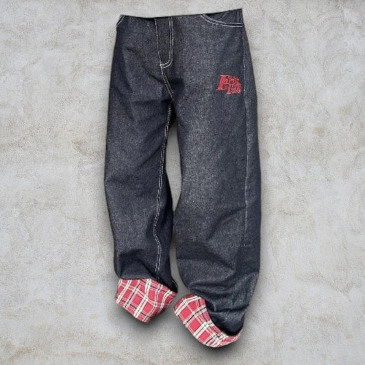 Jean Oversize Revers Écossais
