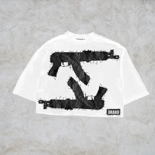 T-Shirt Graphique Y2K - AK47 Oversized